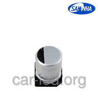 220mkf — 35v SMD електроліт SC 10*10 (85 °C) Samwha