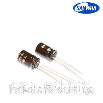 100mkf — 16v (Нізький імпеданс) Samwha WL 6.3*11, 105 °C, фото 1