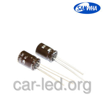 100mkf — 25v (Нізький імпеданс) Samwha WL 6.3*11, 105 °C, фото 1