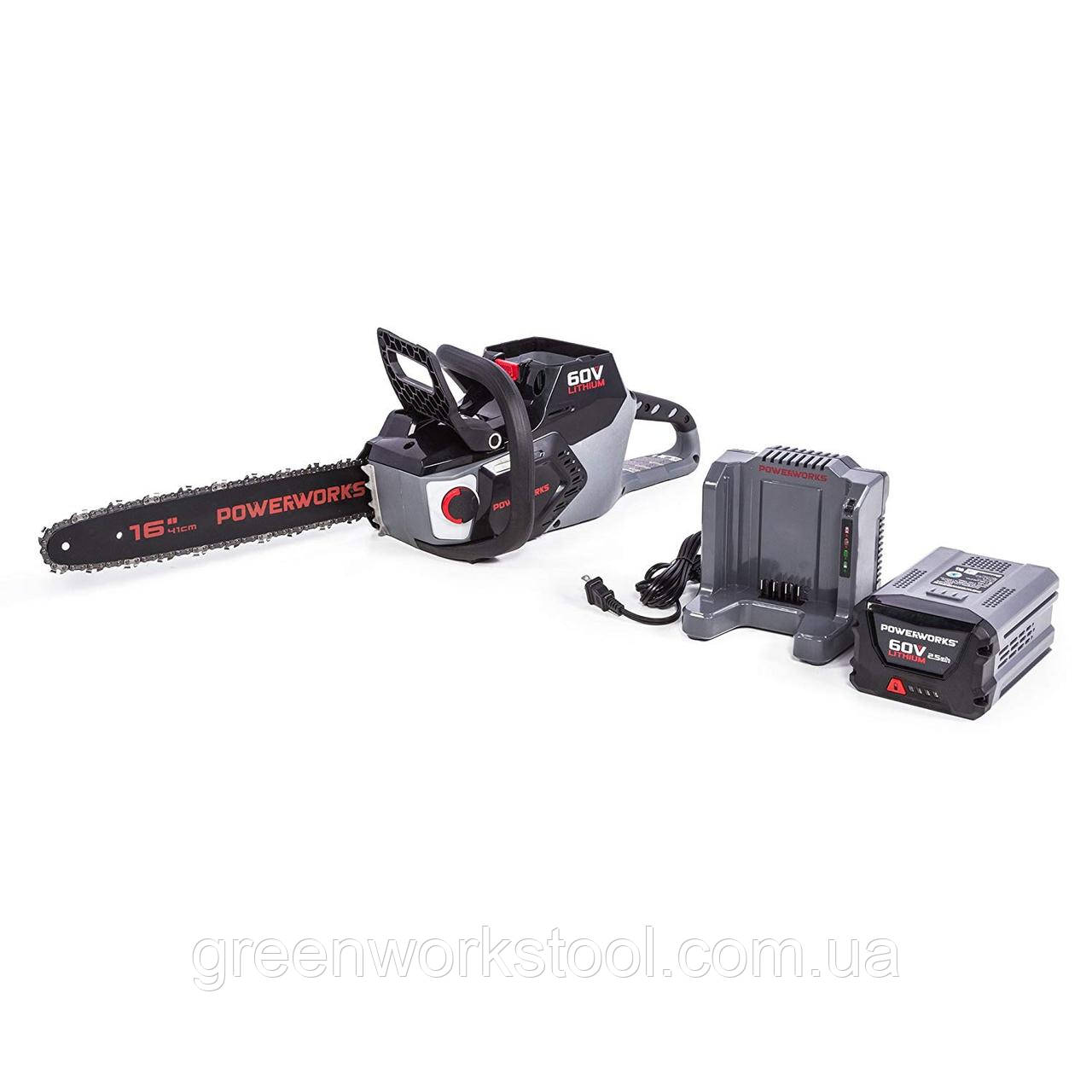 Аккумуляторная цепная пила PowerWorks 60V CS60L2510PW ( аналог .