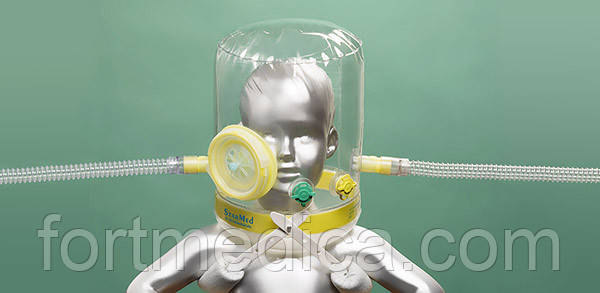 Шолом для неінвазивної вентиляції легень. Шлем для СиПАП CPAP StarMed CaStar Ped