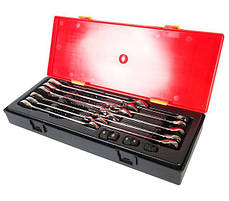 Набір рожково-накидних ключів з тріскачкою JTC K6141 8-19 мм (14 од.)