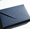Конверт 162x113 мм, колір темно-синій (navy blue), КОМПЛЕКТ 10 шт., фото 2