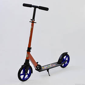 Самокат двоколісний Best Scooter 00098 КРАСНА РАМА З СИНИМІ КОЛІСАМІ