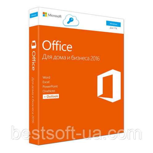 Microsoft Office 2016 для дому та бізнесу 1 ПК (електронна ліцензія, всі мови) (T5D-02322) – Офіційна ліцензія