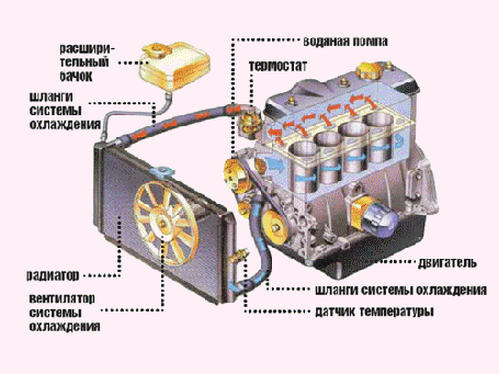 Система охолодження двигуна Mitsubishi Pajero Wagon 4
