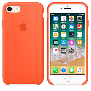 Силіконовий чохол Silicone Case Premium Spicy Orange для iPhone 7 8, фото 2