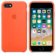 Силіконовий чохол Silicone Case Premium Spicy Orange для iPhone 7 8, фото 2