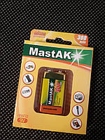 Аккумулятор MastAK Ni-MH 9V 6F22 300mAh