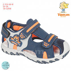 Босоніжки ТОММ 5569M Football Navy-orange 21-р