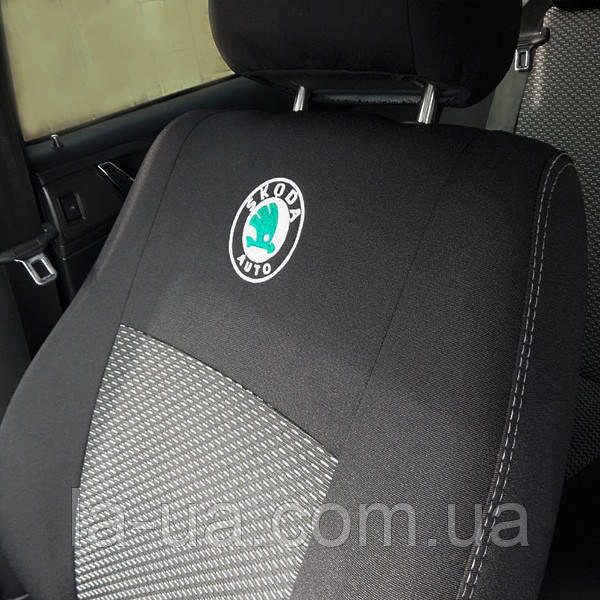 Чохли салона Skoda Octavia А-5 2008-2013 р (авточохли Шкода Октавія А5 седан без підлокітника)
