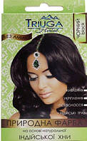 Фарба для волосся аюрведична, на основі хни Чорна, 25 г, Триюга Хербал