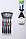 Диспенсер ZGT-SKY дозатор зубної пасти з тримачем зубних щіток Біло-Чорний (SUN3973), фото 2
