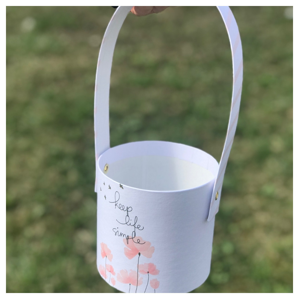 Кошик для квітів "Keep life simple" 11*10 см