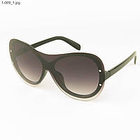 Оптом качественные стильные солнцезащитные очки - Чёрные - 1-009