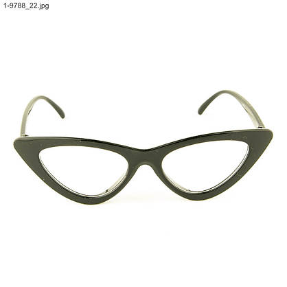 Оптом іміджеві жіночі окуляри котяче око - Чорні - 1-9788, фото 2