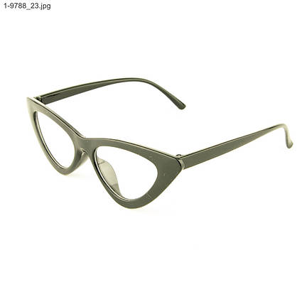 Оптом іміджеві жіночі окуляри котяче око - Чорні - 1-9788, фото 3