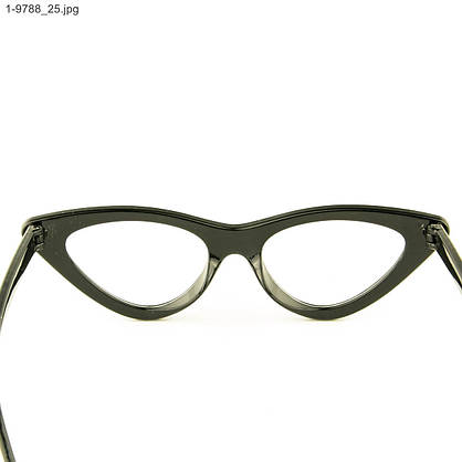 Оптом іміджеві жіночі окуляри котяче око - Чорні - 1-9788, фото 5