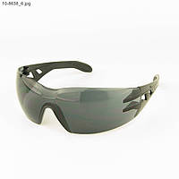 Оптом очки мужские спортивные - черные с черными линзами - 10-8638