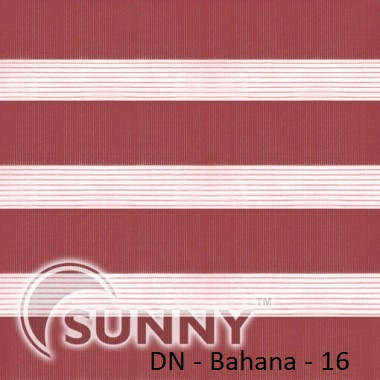Рулонні штори для вікон День Ніч в закритій системі Sunny з П-подібними направляючими, тканина DN-Bahama - 2, фото 1