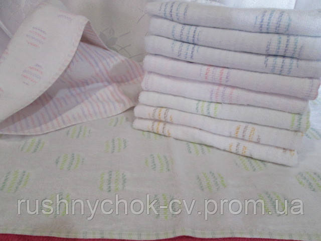 Рушники кухонні 35 х 70 см. махра + льон
