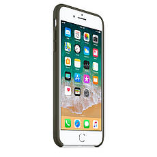Силіконовий чохол Silicone Case Premium Dark Olive для iPhone 7 Plus / 8 Plus, фото 5