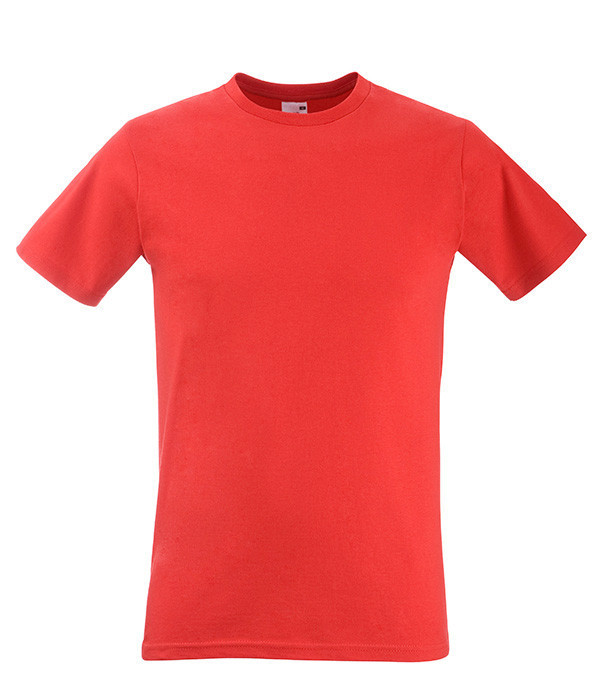 Чоловіча футболка приталені 2XL, 40 Червоний