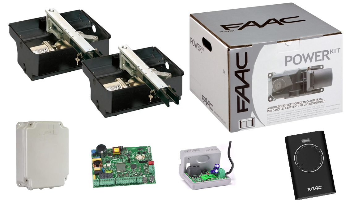 Автоматика для розпашних воріт FAAC 770N (для стулки до 2 до 3,5 м), фото 1