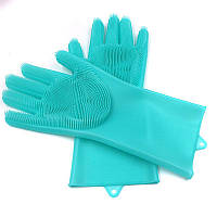 Силиконовые перчатки для мытья посуды Silicone Dish Washing Gloves