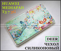 Силіконовий чохол з оленям для планшета Huawei Mediapad T3 7 3G BG-U01 TPU RAY бампер