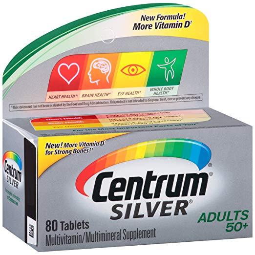 Мультивітаміни Centrum Silver Adult (80 таблеток) 50+, фото 1