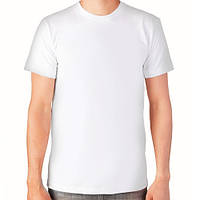 Мужская футболка хлопок EZGI Турция белая размер M-60 (46-48)