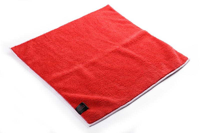 SGCB SGGD124 Microfiber Plush Towel Red Мікрофібра для полірування з оверлоком червона 40х40 см