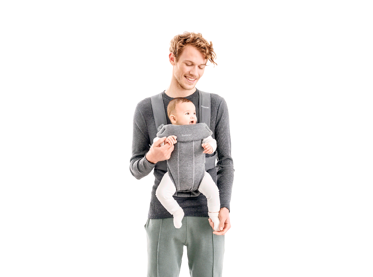 Рюкзак-переноска для новонароджених BB®Baby Carrier Mini (від 3,2 кг до 11 кг) ТМ BabyBjorn 21084 Dark grey