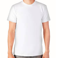 Мужская футболка хлопок EZGI Турция белая размер 2XL-75 (52-54)