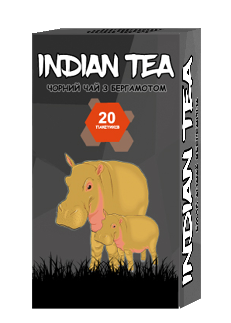 Чай чорний пакетований Indian Tea з бергамотом 20 х 1.8 г, фото 1