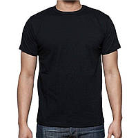 Мужская футболка хлопок EZGI Турция размер 2XL-75 (52-54) чёрная