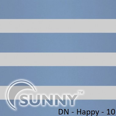 Рулонні штори для вікон День Ніч в закритій системі Sunny з П-подібними направляючими, тканина DN-Happy - 2, фото 1