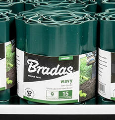 Бордюр для газону Bradas 10 см* 9 м Зелений OBFG 0910
