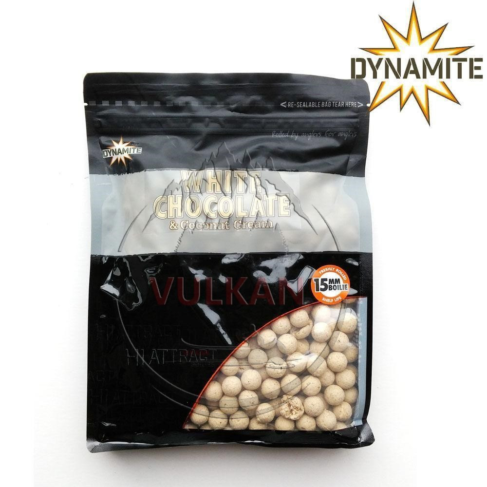 Тонучі бойли DYNAMITE BAITS White Chocolate & Coco 15mm 1kg