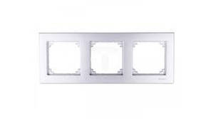 Рамка 3-постова M-PLAN, алюміній Shneider Merten (MTN486360)