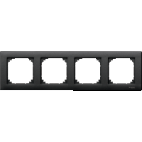 Рамка 4-постова M-PLAN, антрацит Shneider Merten (MTN486414)