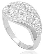 Кільце TN287.Срібло 925 з кристалами Swarovski. Розмір 18, фото 1