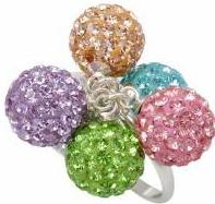 Кільце TN756. Срібло 925. Swarovski crystals, розмір 17, фото 1