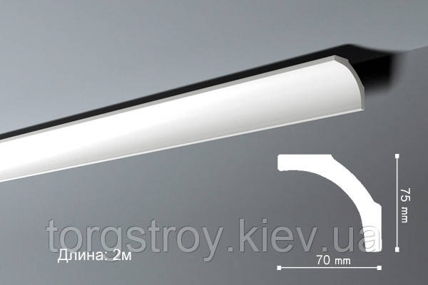 Карниз стельовий B1 (2 м), Nomastyl (NMC), фото 1