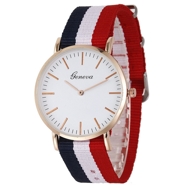 Жіночий годинник Geneva DW текстильний ремінець 127-1, фото 1