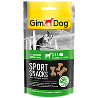 Ласощі для собак Gimborn GimDog Sport Ѕпаскѕ снеки для аджиліті і тренувань Gimborn (Ягня+L карнітин), 20 шт