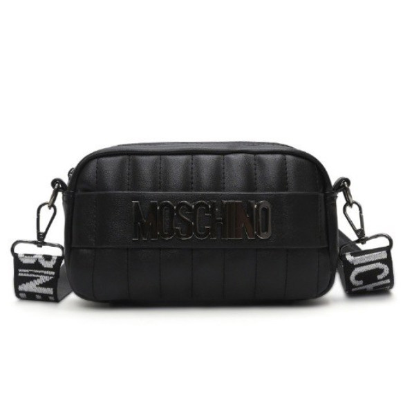 Сумка жіноча в стилі Moschino (чорна)