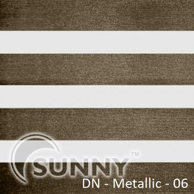 Рулонні штори для вікон День Ніч в закритій системі Sunny з П-подібними направляючими, тканина DN-Metallic, фото 1