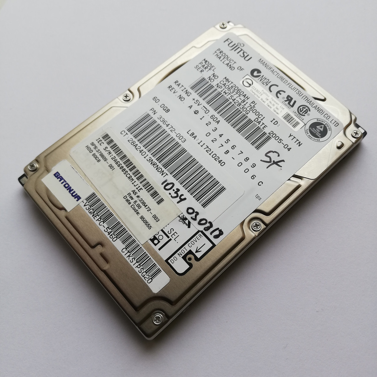 Винчестер для ноутбука Fujitsu 60GB (MHT2060AH PL) PN CA06377-B17600C1 ...